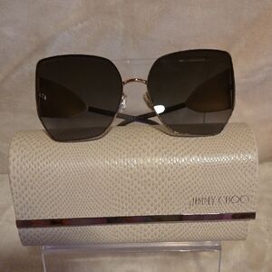 Jimmy Choo River Black and‎ Gold Sunglasses